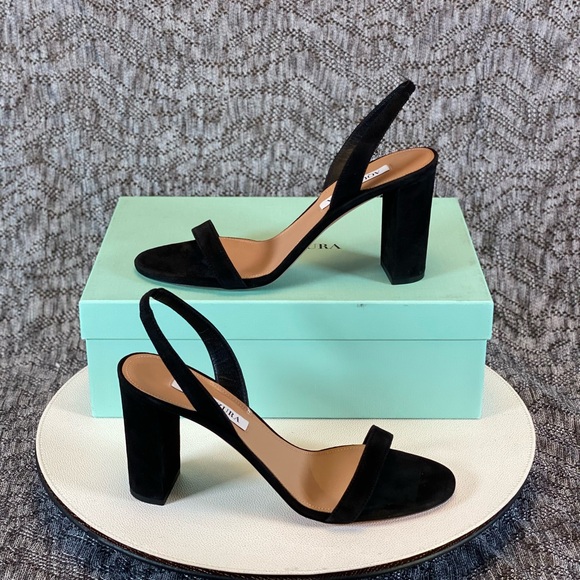 Aquazzura Shoes - Aquazzura So Nude Block Heel Sandal Slingback size 35